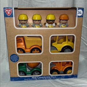 Kaplan Early Learning Mini Construction Fleet Set - Yellow and Orange